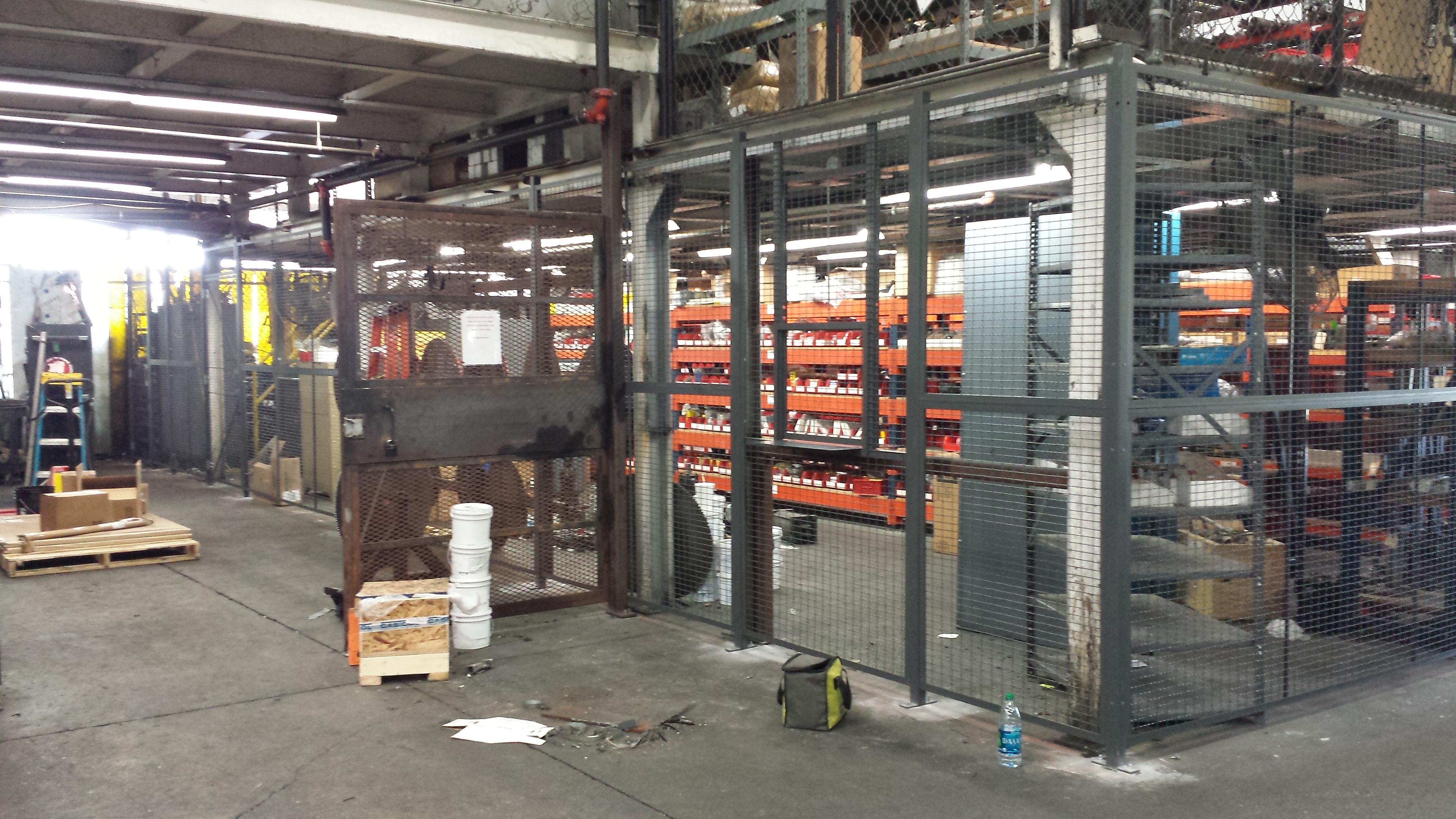 Wire Cages offer Warehouse Security for Parts and Inventory
