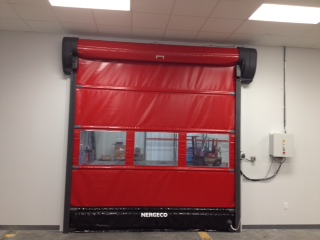Nergeco’s Interior Flexible High-Speed Motorized Traffic Door Installed by W.W. Cannon