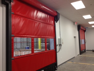 Nergeco’s Interior Flexible High-Speed Motorized Traffic Doors Installed by W.W. Cannon