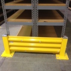 Warehouse Safety Rail Guards Shelving and Pallet Rack