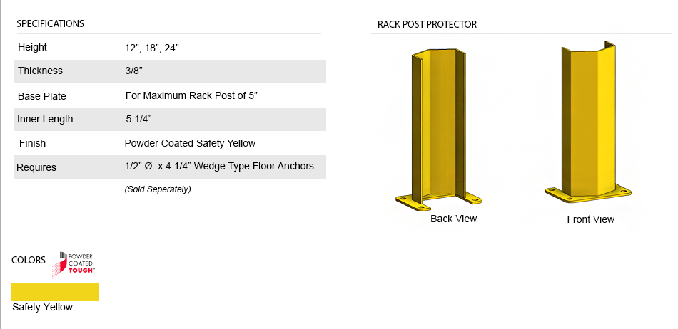Rack Post Protectors 