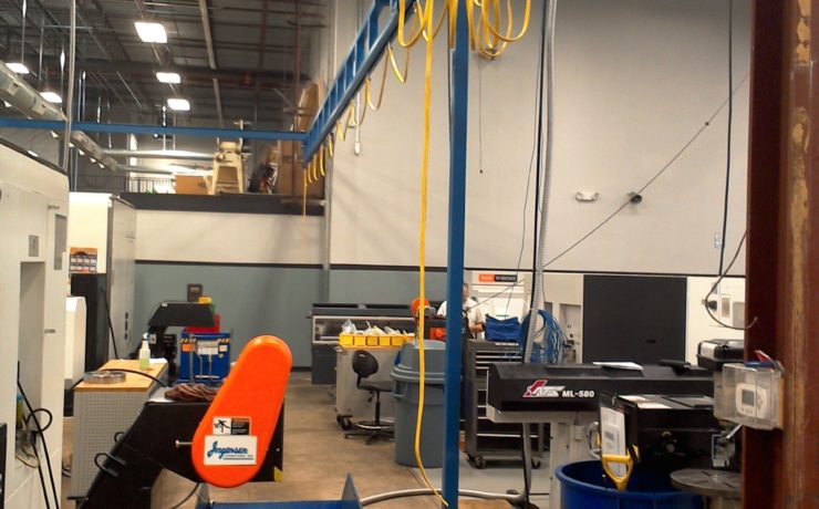 Completed Crane Installation in Dallas TX for Energy Oilfield Service Machine Shop Supplier