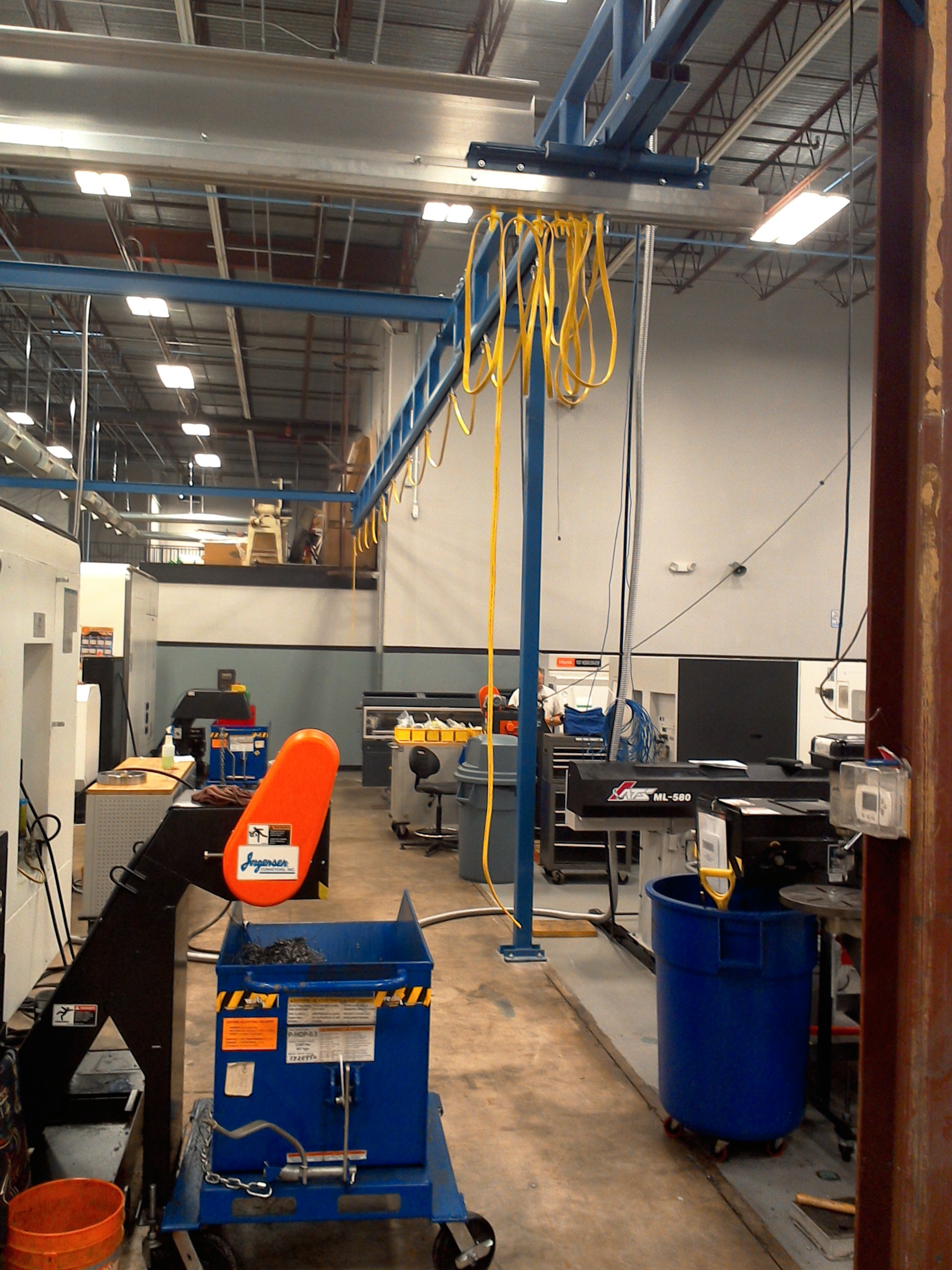 Completed Crane Installation in Dallas TX for Energy Oilfield Service Machine Shop Supplier