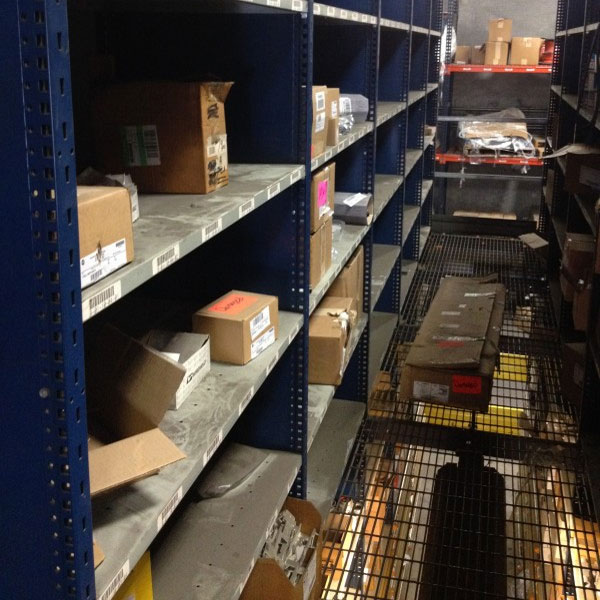 Used Catwalk Supported Steel Shelving in Dallas TX