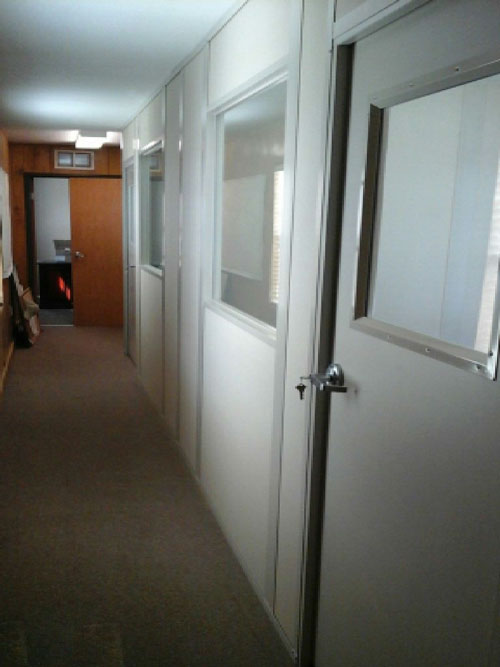 Creating new modular office space with Starrco modular building solutions - corridor view 2