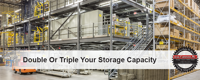 Double or Triple Your Storage Capacity With Mezzanine Work Platforms by W.W. Cannon, Dallas TX