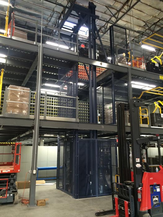 3-Level VRC Material Lift in Volkswagen Auto Parts Distribution Center