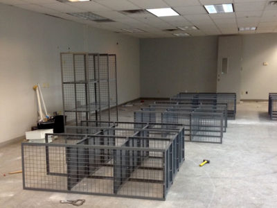Wire Cage Storage Locker Installation in San Antonio Texas