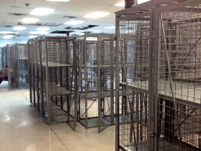 Wire Cage Storage Locker Installation in San Antonio Texas