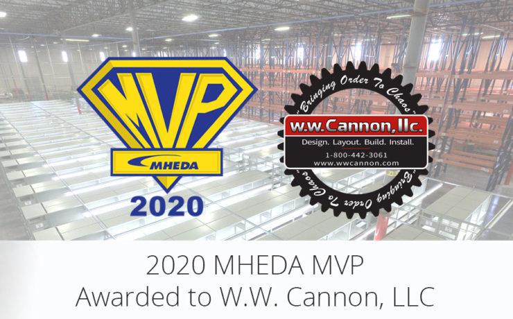 2020 MHEDA MVP Awarded to W.W. Cannon, LLC in Dallas TX for 6th Year In A Row