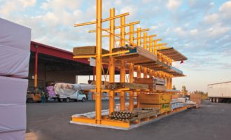 Cantilever Rack for Lumber Yard