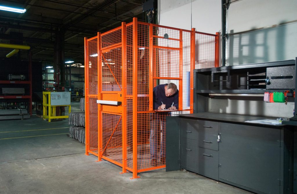 Driver Access Cage for Secured Warehouse or Facility Entry