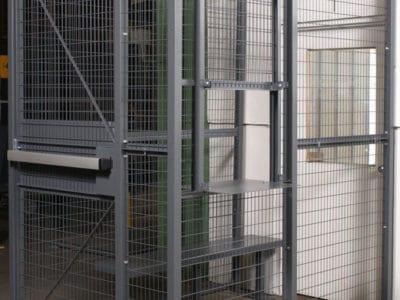 Driver Access Cage Secured Warehouse or Facility Entry