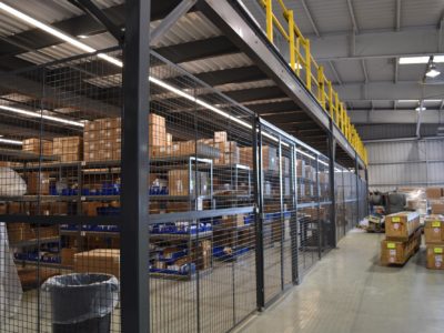 Secured Access Wire Partitions for Inventory and Parts Storage