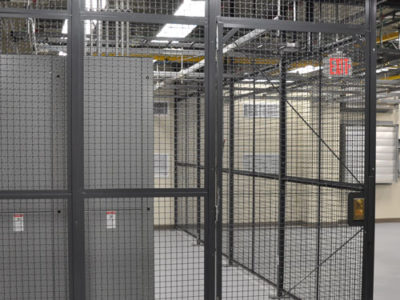 WireCrafters Wire Partition Cage with Hinged Locked Door
