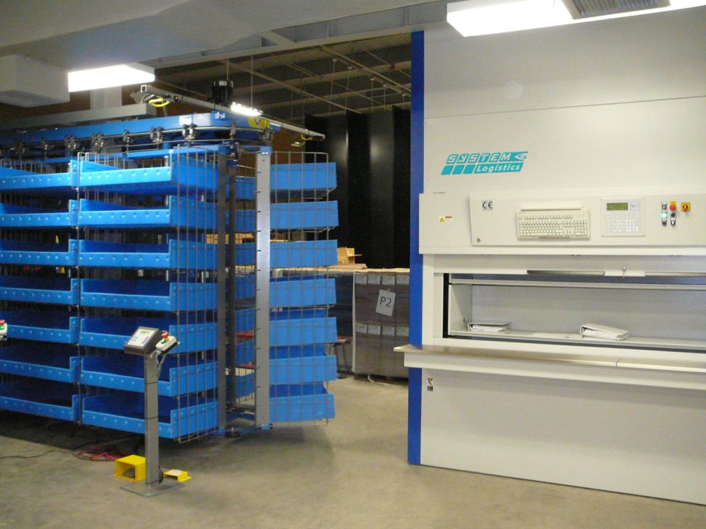 Automated Storage Horizontal Carousels by W.W. Cannon in Dallas TX