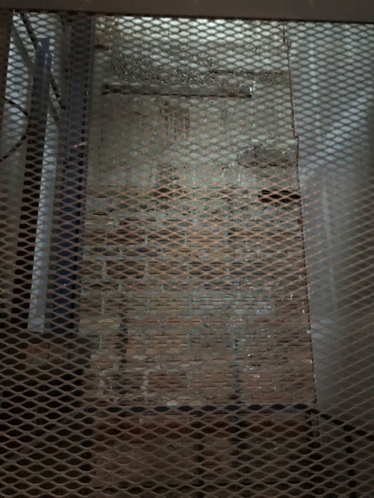 Old Brick Shaft for Freight Elevator in Historic Hotel
