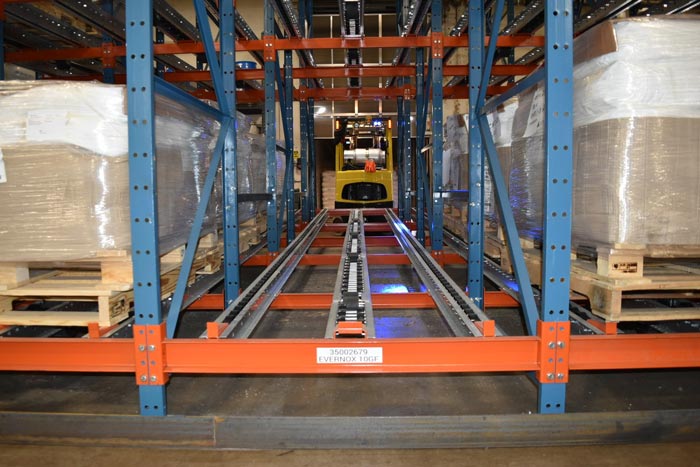 Custom 3-Level Pallet Flow Rack System
