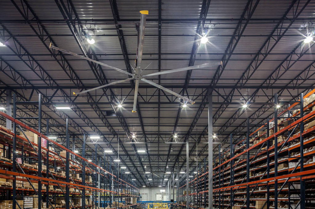 6-Blade HVLS Fan for Warehouse Cooling in TX