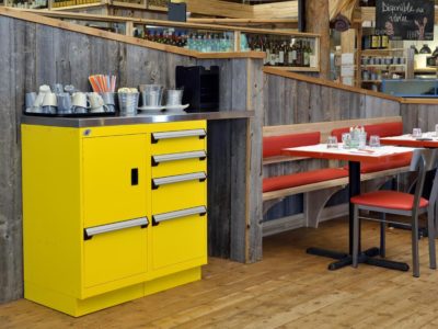 Custom Modular Drawer Cabinet for Cafes