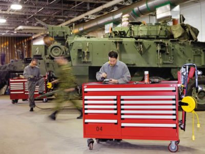 Modular Mobile Tool Cabinet for Military Heavy Machinery