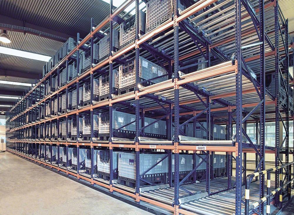 Heavy Duty Pallet Flow Rack System