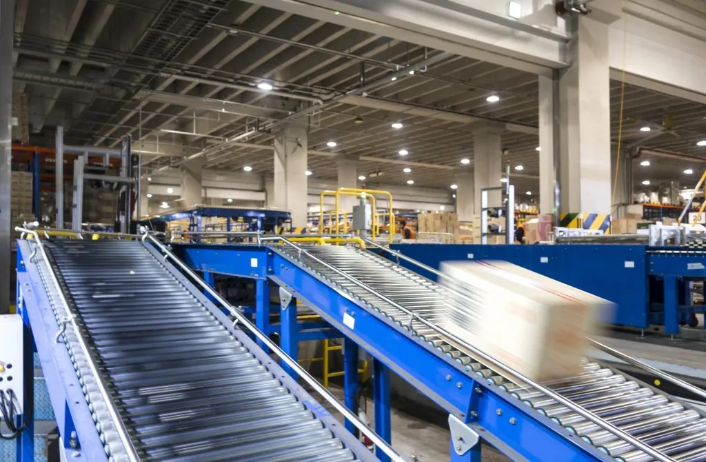 Incline Gravity Roller Conveyor