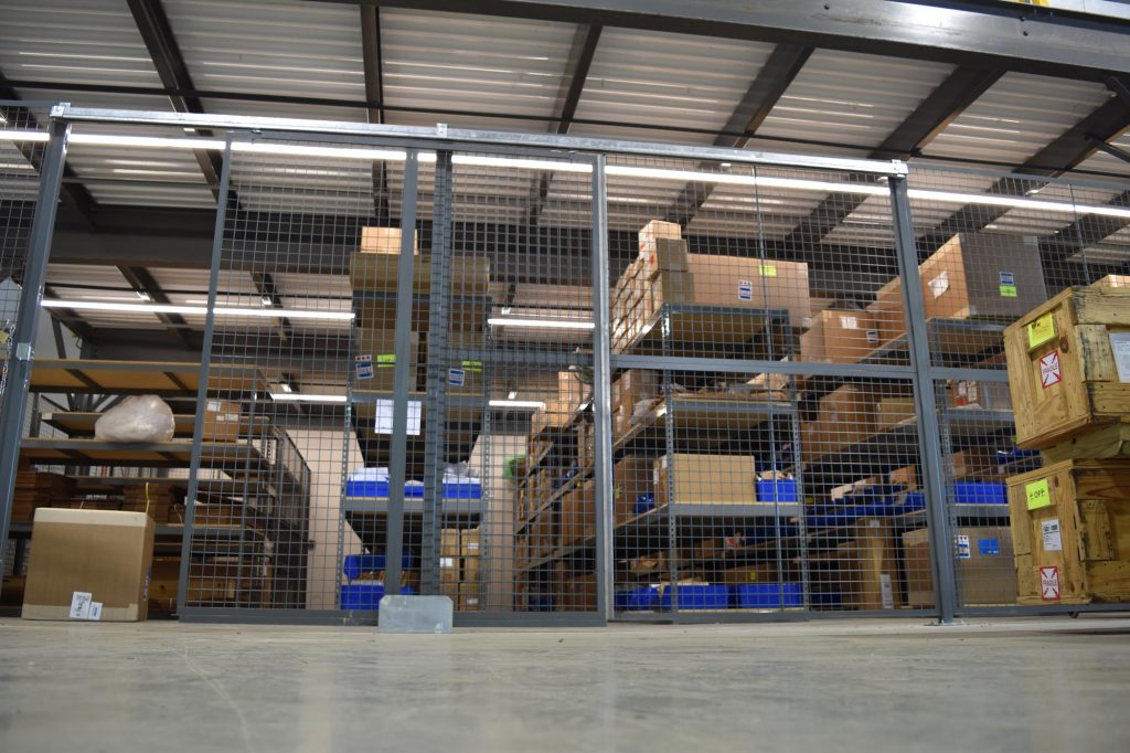 Secured Access Wire Partitions for Inventory Storage