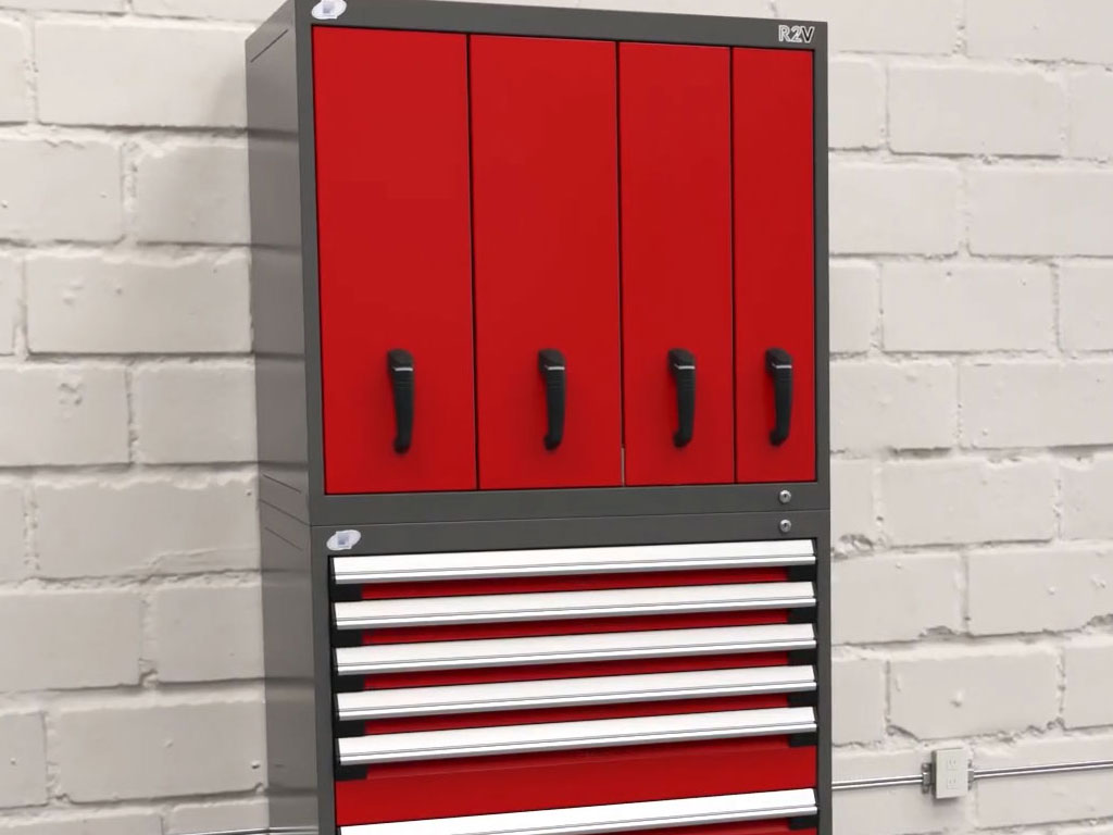 Modular Cabinet System with Vertical Drawers