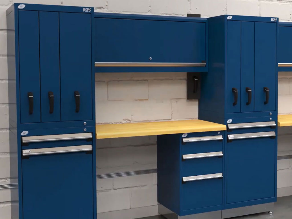 Modular Cabinet System with Vertical Drawers