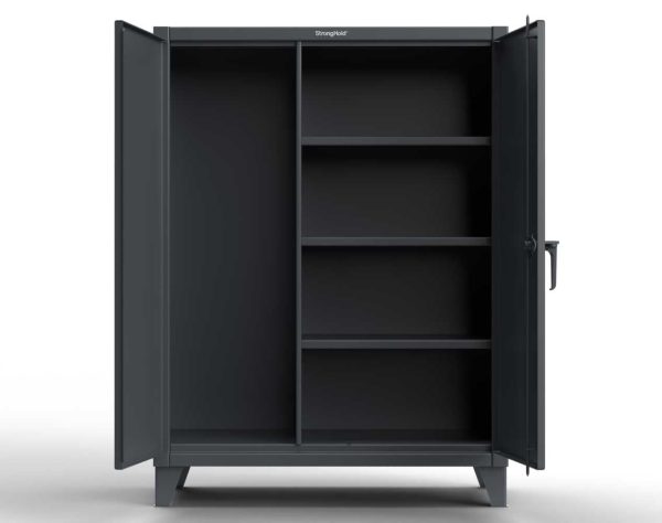 Extreme Duty 12 GA Janitorial Cabinet with 4 Shelves - 36 In. W x 24 In. D x 78 In. H