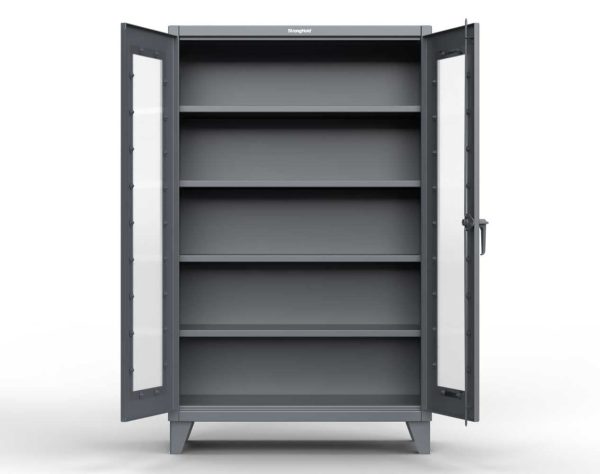 Extreme Duty 12 GA Clearview Cabinet with 4 Shelves – 48 In. W x 24 In. D x 78 In. H