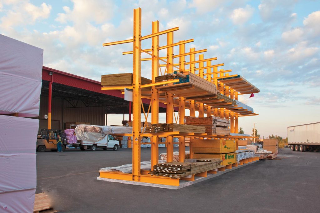 Cantilever Rack for Lumber Yard