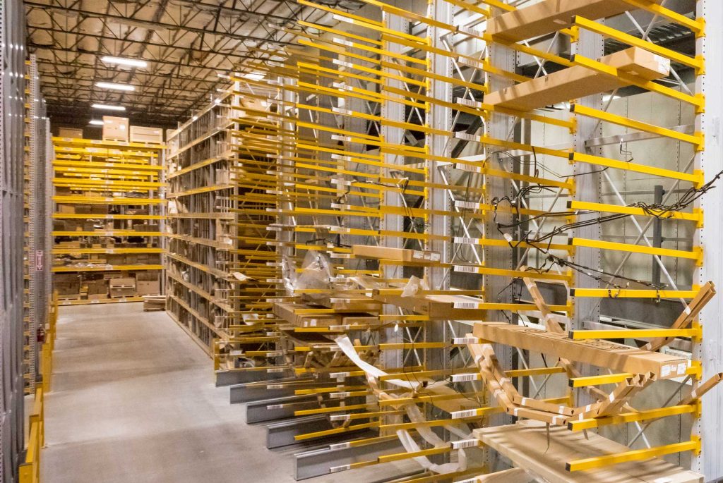 Cantilever Racking for Automotive Storage