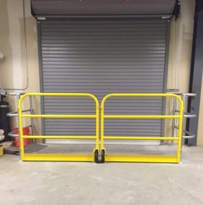 Double-Swing Door Safety Gate at Dock Door