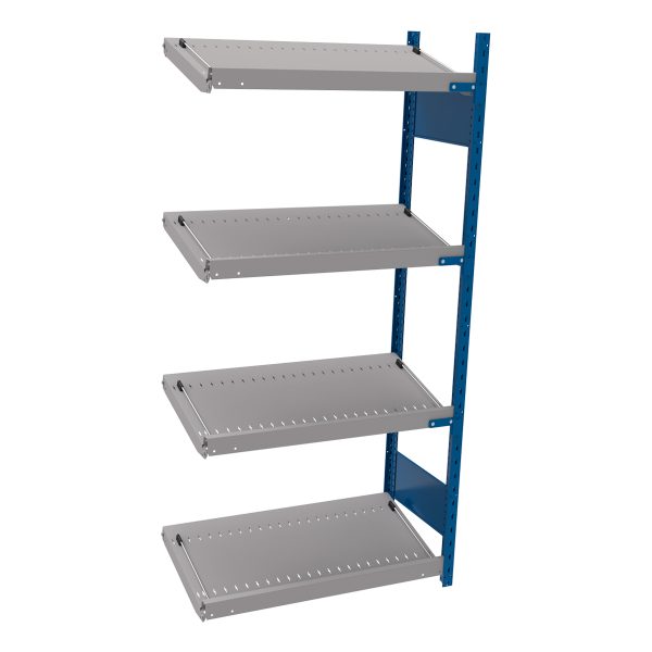 Open shelving with 4 sloped shelves (FIFO) (End side-by-side unit)