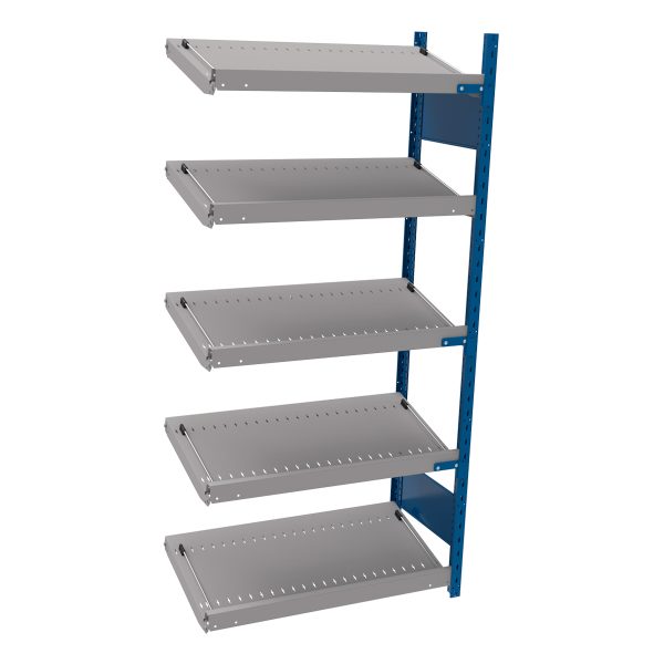 Open shelving with 5 sloped shelves (FIFO) (End side-by-side unit)