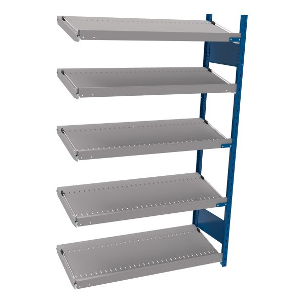 Open shelving with 5 sloped shelves (FIFO) (End side-by-side unit)