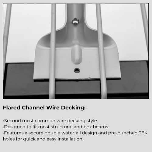 Flared Channel Wire Decking