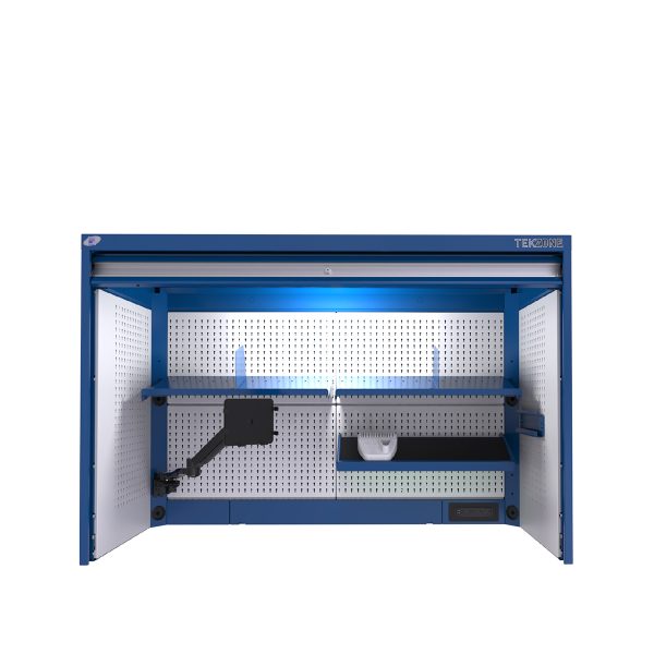 TekZone Hutch with Power Feed Panel