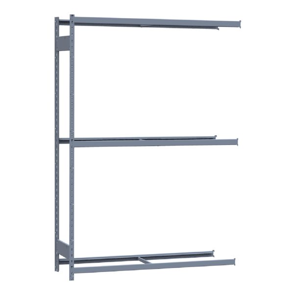 Medium-Duty Mini-Rack Shelving, 60W x 18D x 87H Adder, 3-Shelf Unit with No Decking