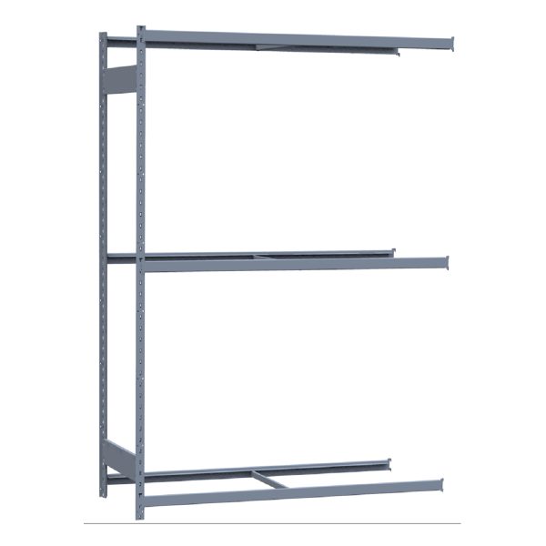 Medium-Duty Mini-Rack Shelving, 60W x 24D x 87H Adder, 3-Shelf Unit with No Decking