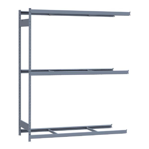 Heavy-Duty Mini-Rack Shelving, 72W x 24D x 87H Adder, 3-Shelf Unit with No Decking