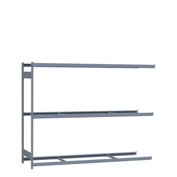 Heavy-Duty Mini-Rack Shelving, 96W x 24D x 75H Adder, 3-Shelf Unit with No Decking