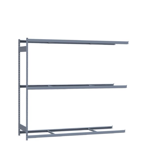 Heavy-Duty Mini-Rack Shelving, 96W x 24D x 87H Adder, 3-Shelf Unit with No Decking