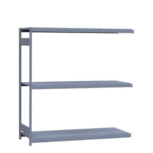 Heavy-Duty Mini-Rack Shelving, 72W x 24D x 75H Adder, 3-Shelf Unit with Steel Decking