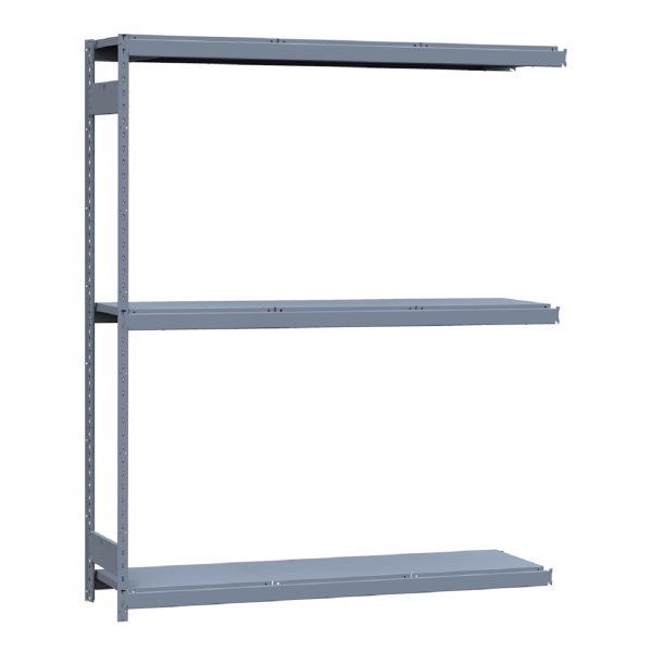 Heavy-Duty Mini-Rack Shelving, 72W x 18D x 87H Adder, 3-Shelf Unit with Steel Decking