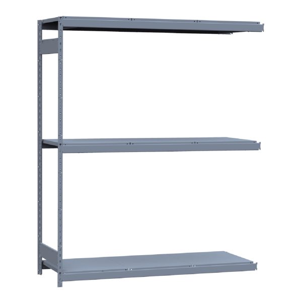 Heavy-Duty Mini-Rack Shelving, 72W x 24D x 87H Adder, 3-Shelf Unit with Steel Decking