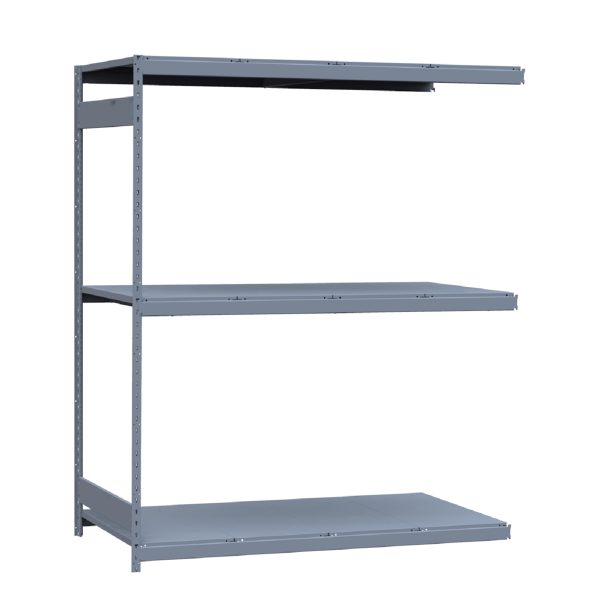 Heavy-Duty Mini-Rack Shelving, 72W x 36D x 87H Adder, 3-Shelf Unit with Steel Decking