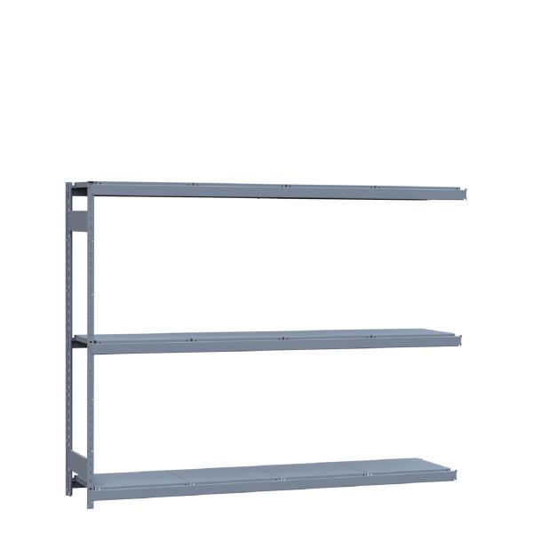 Heavy-Duty Mini-Rack Shelving, 96W x 18D x 75H Adder, 3-Shelf Unit with Steel Decking